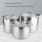 Good Selling Silver Large Capacity Cookware Stew Pots Cooker SS 304 Cooking Pots