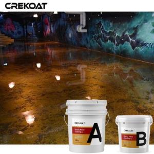 Quality Lava Brown Metallic Epoxy Floor Coating Seamless Transparent wholesale