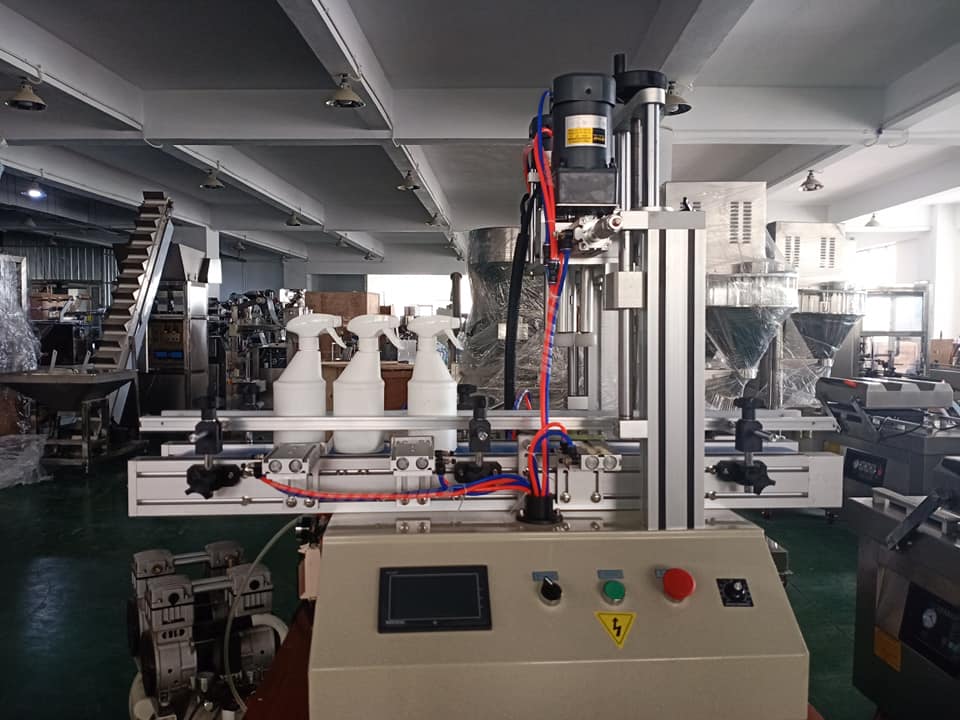 Stainless Steel Semi Automatic Bottle Capping Machine Desktop Type