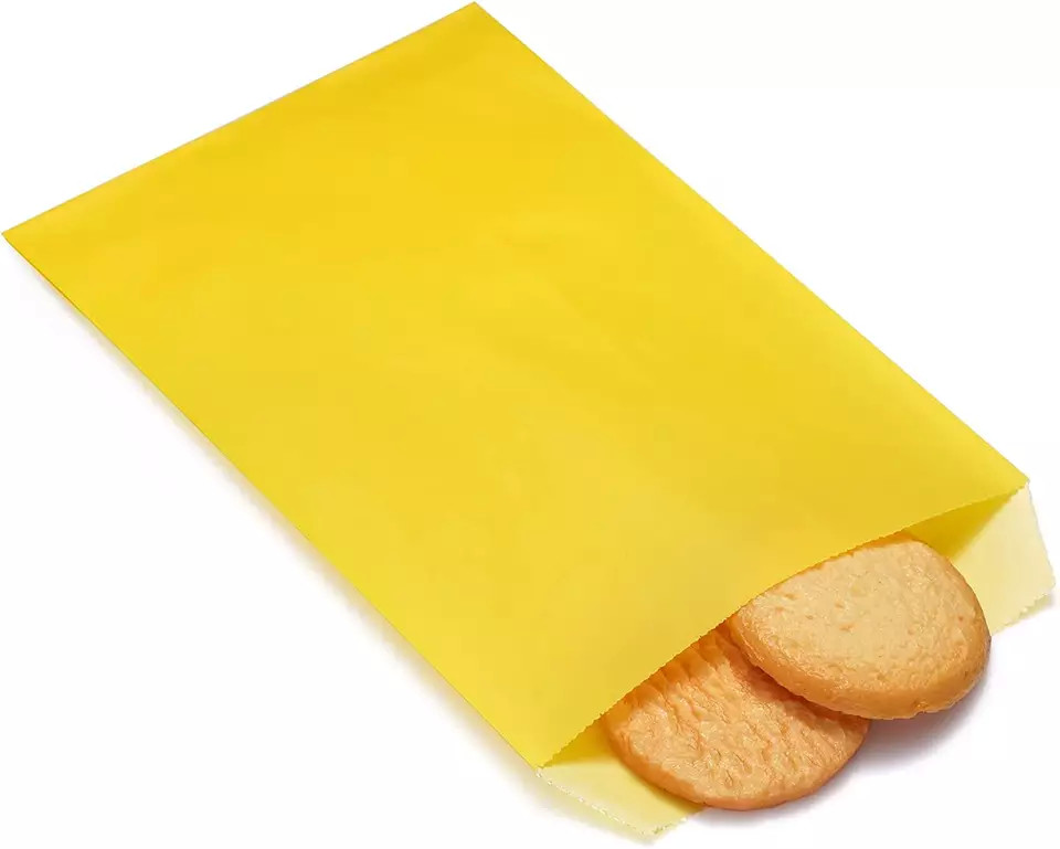 Biodegradable Custom Logo Glassine Paper Bags For Fruits and Cookie Sandwiches