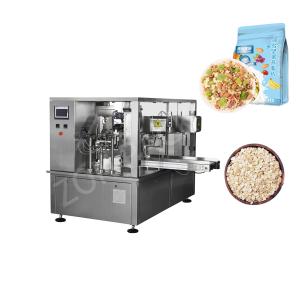 Quality CE Certification Flat Pouch Rotary Packing Machine for Oatmeal Cookies Snacks wholesale