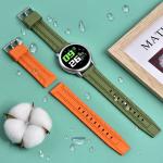 Soft 22mm Silicone Rubber Watch Strap Stainless Steel Buckle For Sports