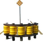Straight Barrier for Roadway Safety Q235 Q345 Roller Guardrail Traffic Barrier