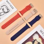 Fashion Red Color Soft Silicone Watch Band For Apple Watch 38/40mm 42/44mm