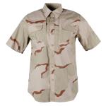 Outdoor Desert Short Sleeved Shirt Uniform 1.4kg/pc Weight 7 Days Sample Order