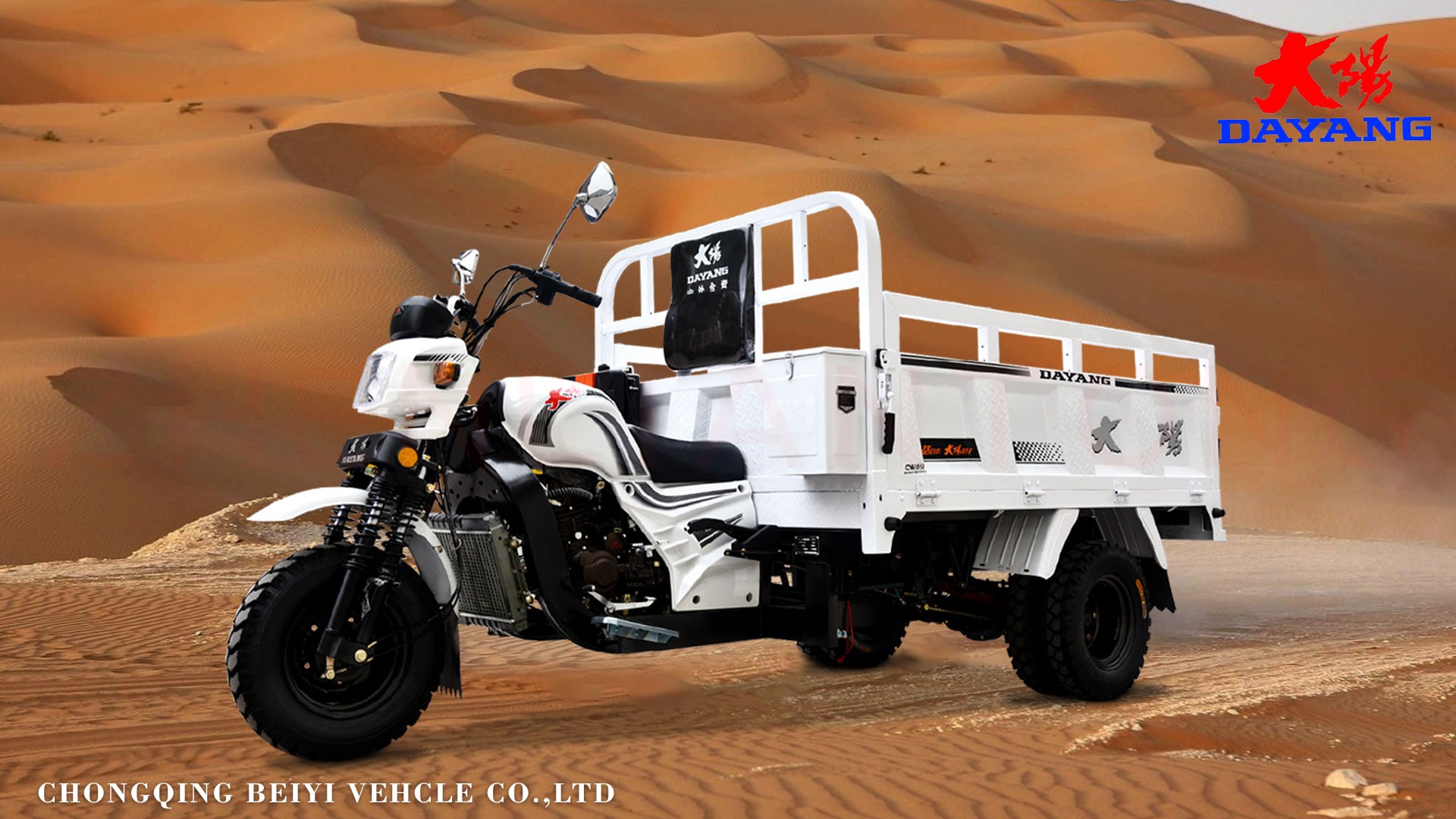 DAYANG Chongqing Gas Engine Water-Cooled Tricycle Truck for Africa Market 3 Wheels
