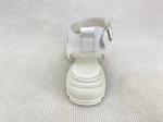 Breathable Microfiber Summer Sandals PU White Sandals For Women