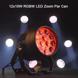 Quality LED Par Lights 12x10W RGBW Sound Activated DMX512 Control Led Zoom Par Light wholesale