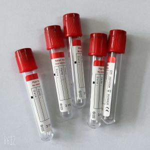 Quality Disposable Pet Red Cap Plain Blood Collection Tube No Additive Medical wholesale