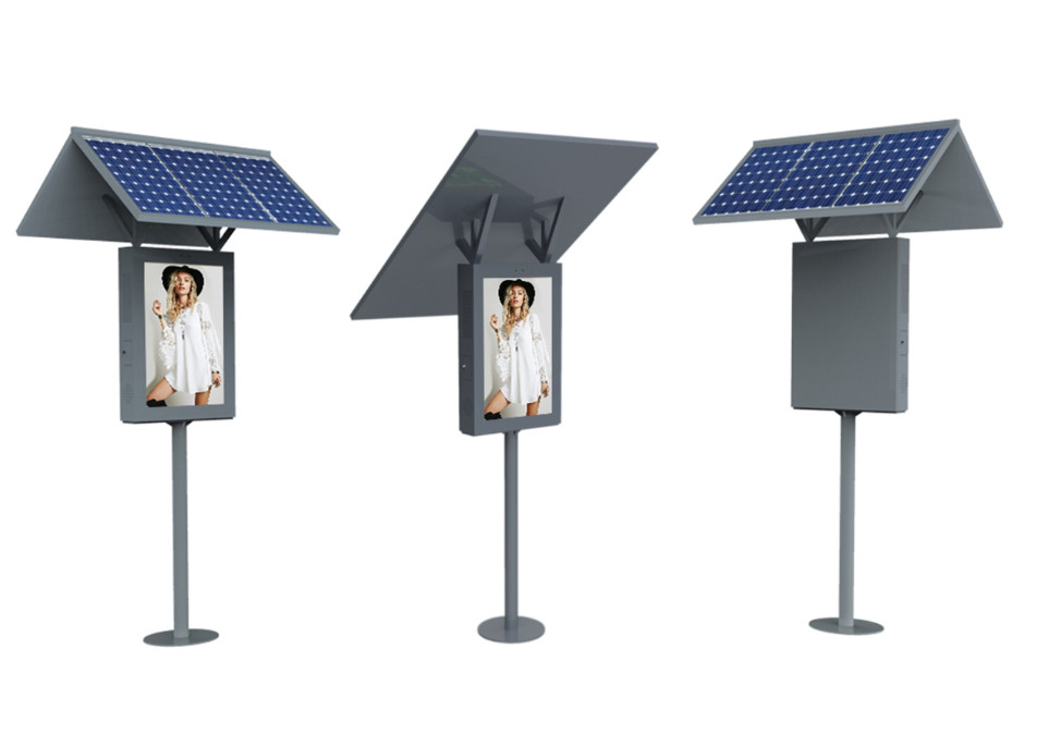 Floor Standing 240V solar Outdoor LCD Digital Signage