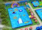 Outdoor Commercial Inflatable Water Amusement Park Customized