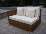 Indoor / Outdoor Rattan Furniture , Cane Corner Sofa For Meeting Room