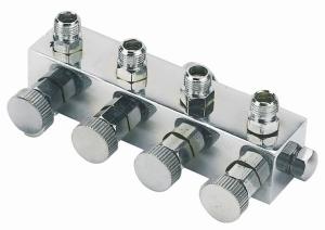 Quality High Durability Airbrush Spare Parts , 4 Way Airbrush Manifold Replacement A9-4 wholesale