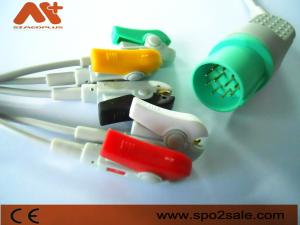 Quality 11Pin Ecg Machine Cable Nihon Kohden 5 Lead Clip ECG Lead Wire wholesale