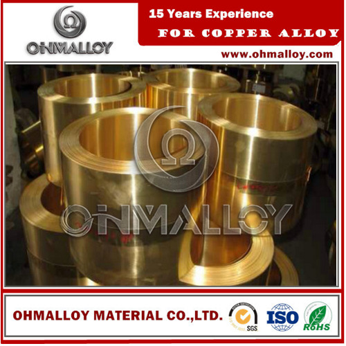 0.8 * 150mm Copper Based Alloys Brass Strip / Tape Cu70Zn30 C26000 For Cartridge Case