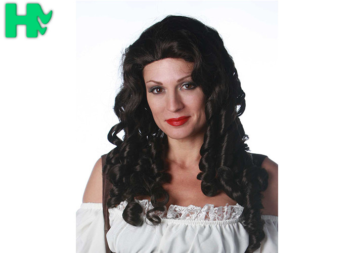 Loose Wave Heat Long Synthetic Wigs , 24 Inches Long Wavy Curly Hair For White Women
