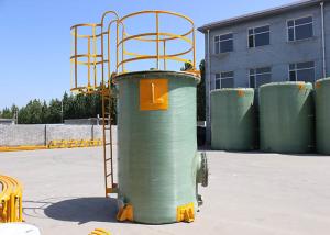 Quality 3600mm Vertical Cylindrical FRP Chemical Tank Sewage Treatment Holding wholesale