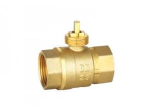 Quality DN15 Water Meter Ball Valve Brass Two Way 232 Psi DC Motorized Diverter wholesale