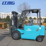 customized color 3 Ton Four Wheel Electric Forklift Truck For Loading &