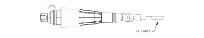 round FTTH Pre Connectorized Cable With Waterproof Adapter Connector