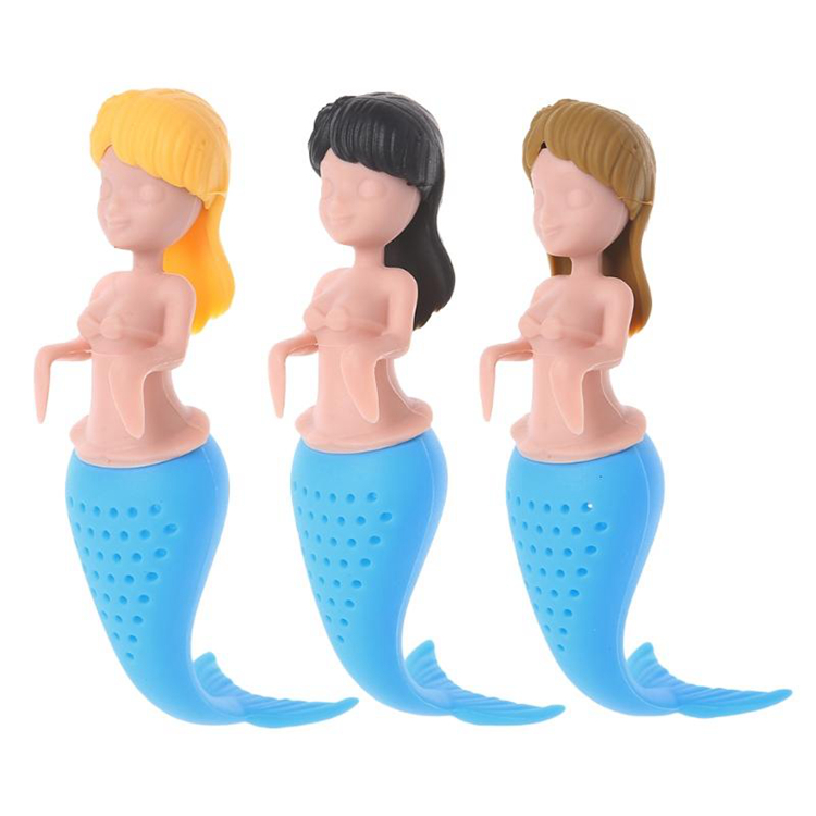 amazon top seller 2018 coffee filter online shopping Design coffee filter Silicone Mermaid Tea Infuser