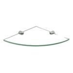 Polished Edge Tempered Glass Bathroom Shelves for Slat Wall Display Customized