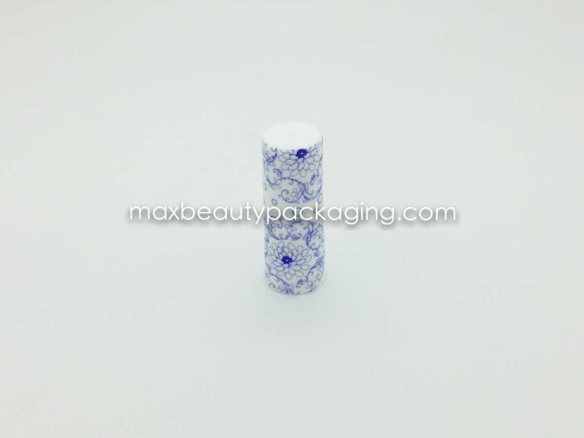 N1025B nail polish cap nail polish packaging plastic cap shiny white injection cap with printing uv coating available