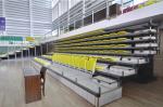 Coloured HDPE Chair Powder Coated Retractable Bleacher Seating