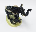 Decorative Metal Alloy Elephant Jewelry Trinket Box elephant shaped jewelry box