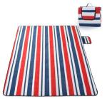 Portable Picnic Mat Outdoor Leisure Popular Fashion Blanket Black Blue