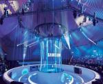 Grey Black White 3D Holographic Scrim 3D Holo Gauze For Fasion Show