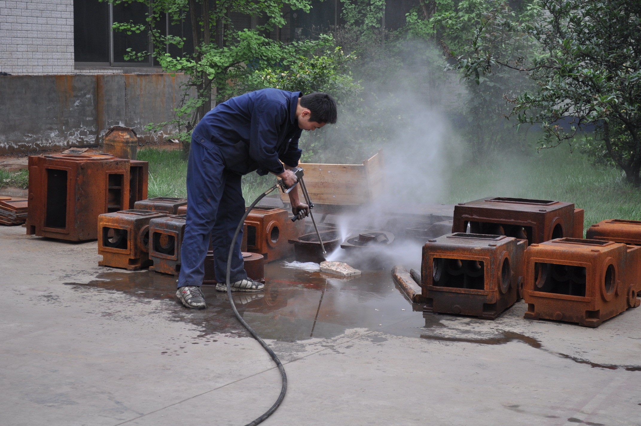 7.5kw Industrial Water Jet Cleaning Machine Adjustable Working Pressure