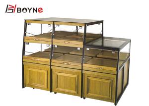 Quality Two Side Opened Bakery Pastry Display Case Wooden Base Cabinet wholesale