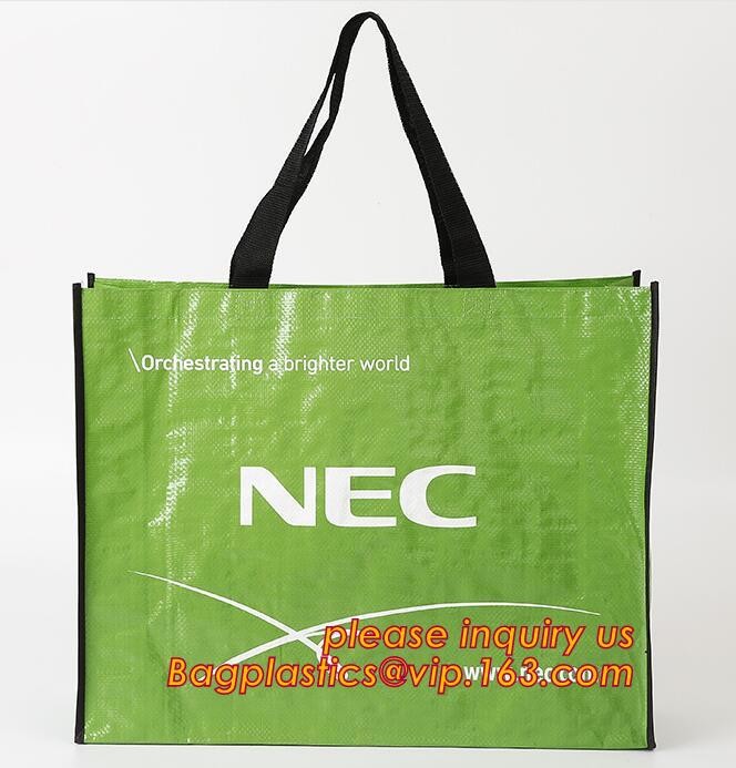 Fashion WaterProof PP Woven Laminated Handle Shopping Bag,fashion laminated reusable pp woven big shopping woven bag