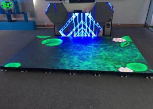 Quality P4.81 disco LED dance floor display rental , led stage floor anti-collision wholesale