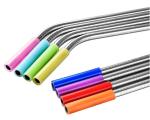 Food Grade Flexible Silicone Tubing Straw Sleeve Tip Round Shape FDA SGS
