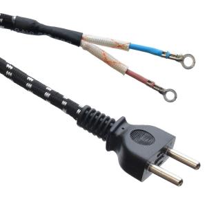Quality Commercial Power Cord Extension Cord VDE/SNI/KC 2 Round Pin Plug for Electric Iron in Dubai Middle-Eastern Market wholesale