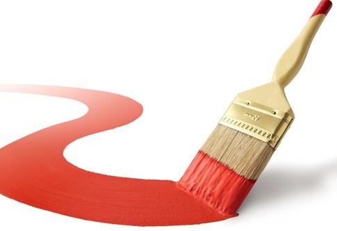 Natural Wood Handle Synthetic Filament Paint Brush For Painting