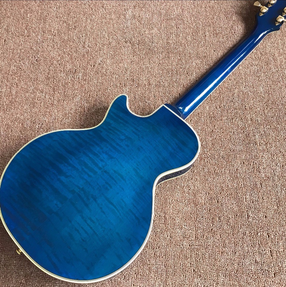 Wholesale and Hot selling OEM Custom blue L-P superme electric guitar