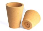 LFGB Custom Cork Plant Pots Eco Friendly Recycled Biodegradable