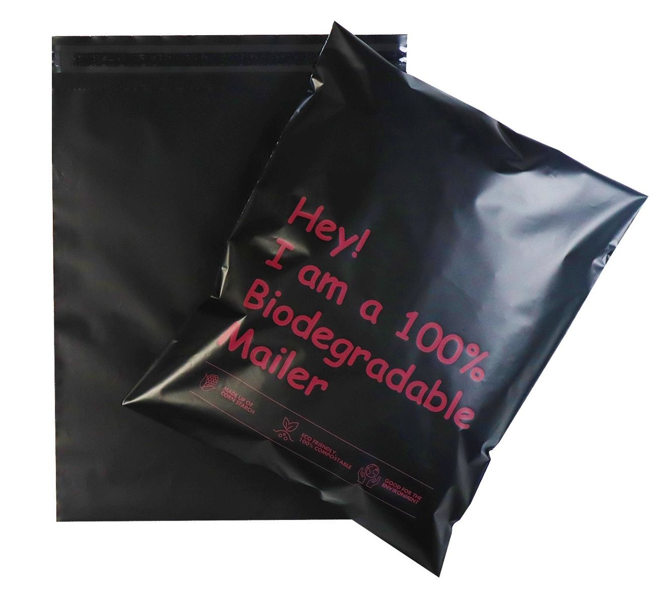 100% Biodegradable Cornstarch PLA Compostable Mailers Custom