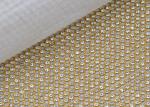 4MM Metallic Sequin Mesh Fabric , Crystal Rhinestone Decoration Metal Flake