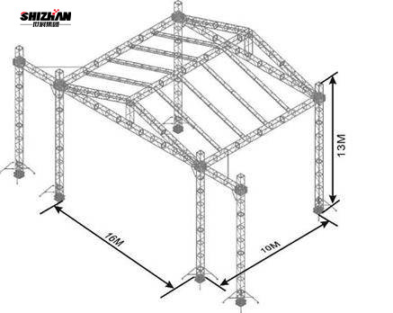 Aluminum Led Screen Display Truss Event Stage Outdoor Concert Customized