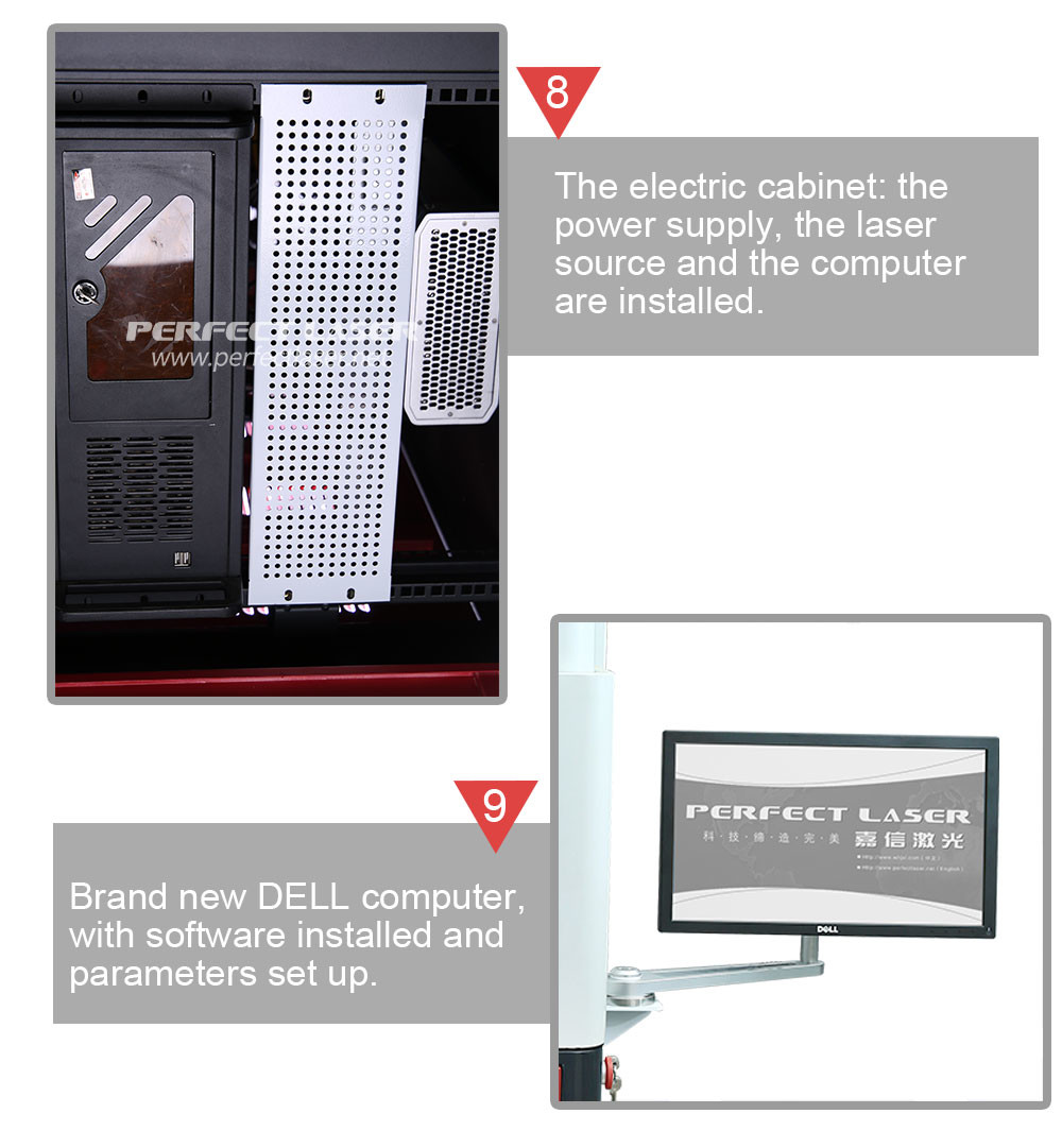 Working Format Optional UV Laser Marker Machine Fireproof With Closed Cabinet