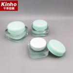 15-50g Cosmetic Cream Jar Double Wall Square Acrylic Jar Round Cap
