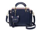 The new high-volume PU leather tote one-shouldered cross-slung custom logo women