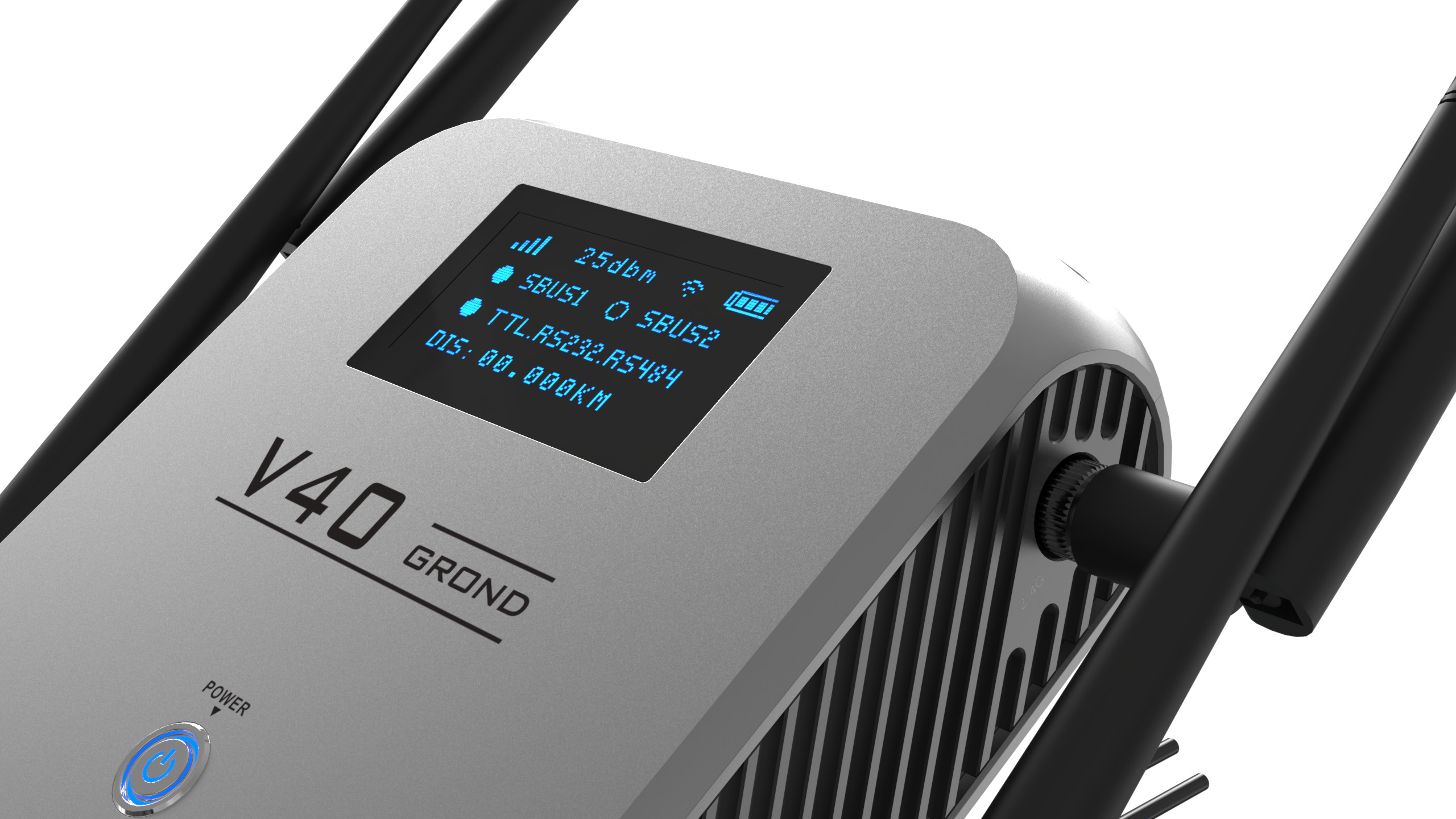 10km 30km UAV Radio Link , 800M Drone Data Link 2-4dB Rod Antenna