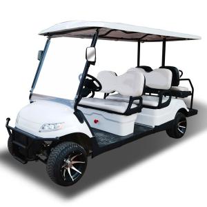 Quality 4 Wheel 6 Seaters Electric Golf Carts 2024 Customized Free Shipping Front-Light wholesale