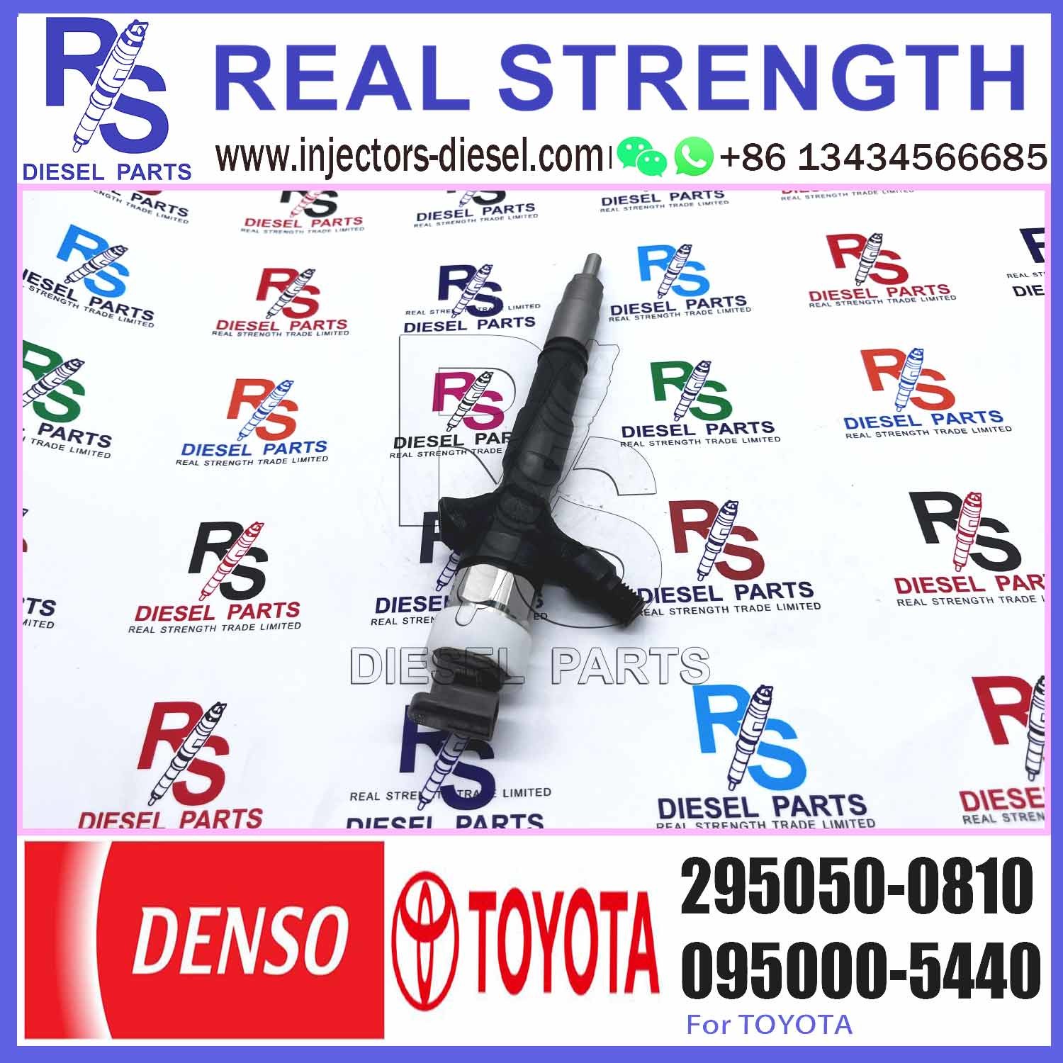 Diesel Engine Common Rail Injector 23670-0L110 295050-0810/295050-0540 for TOYOTA 2KD-FTV
