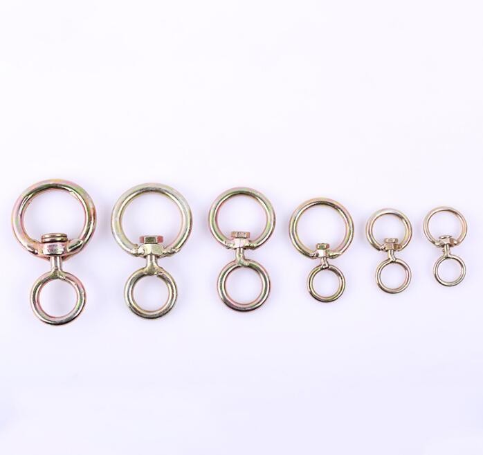 Q235 Steel Wire Rod Metal Swivel Hook in Galvanized Surface (3.5cm~6.5cm)